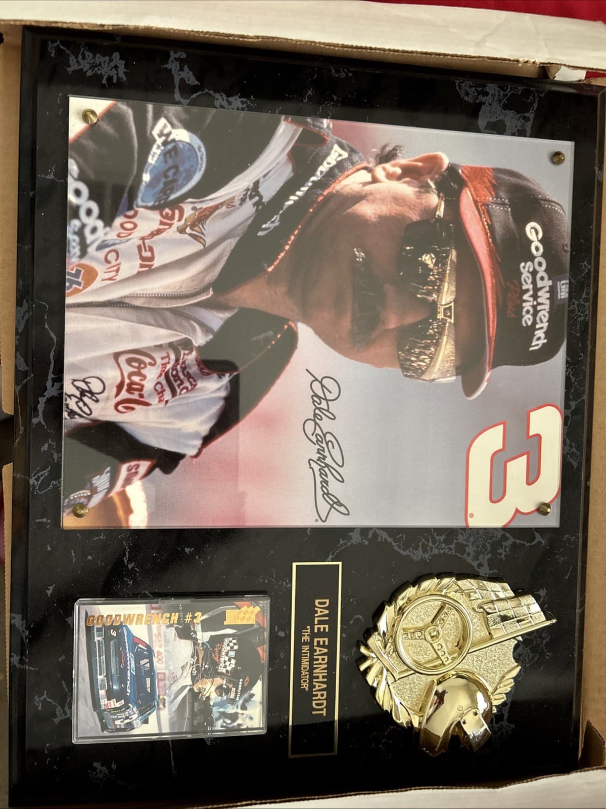 dale earnhardt the intimidator Plaque Signed