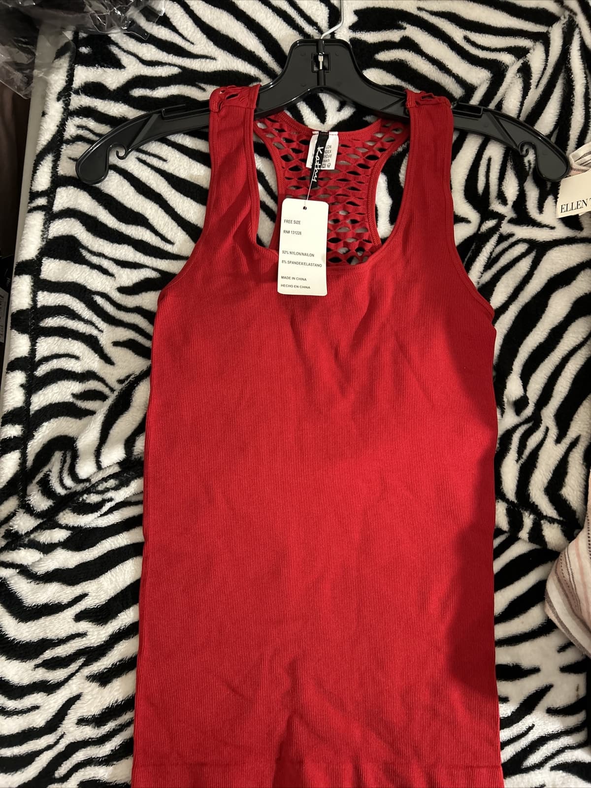 Women’s Red Tank Top NWT Kathy One Size