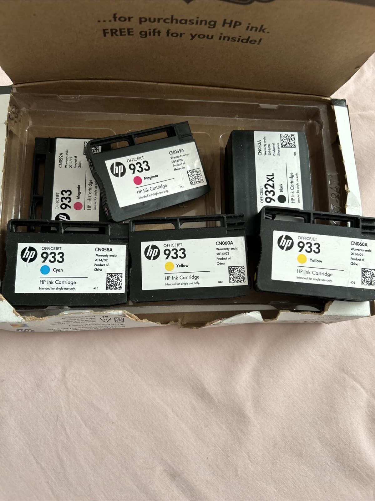 HP B3B32FN Cartridge Set - Cyan/Magenta/Yellow New