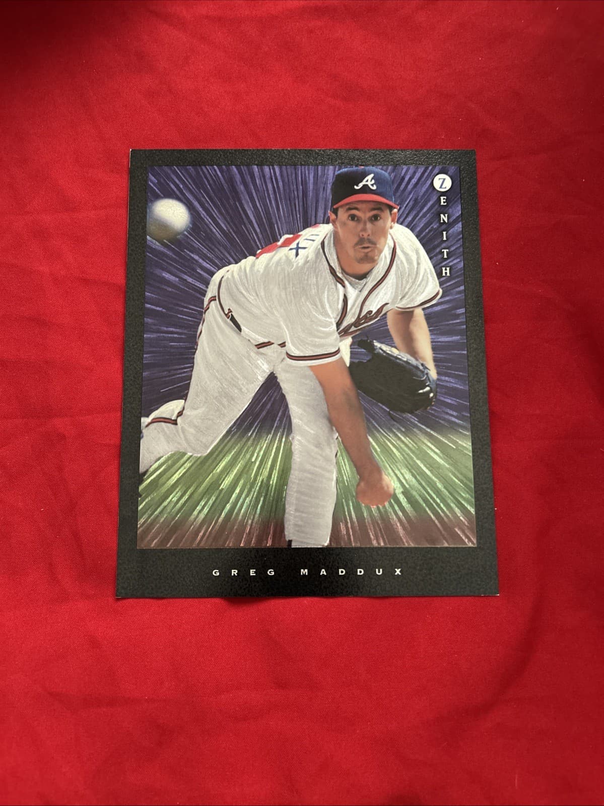 1997 Pinnacle Zenith - 8x10 Greg Maddux #6