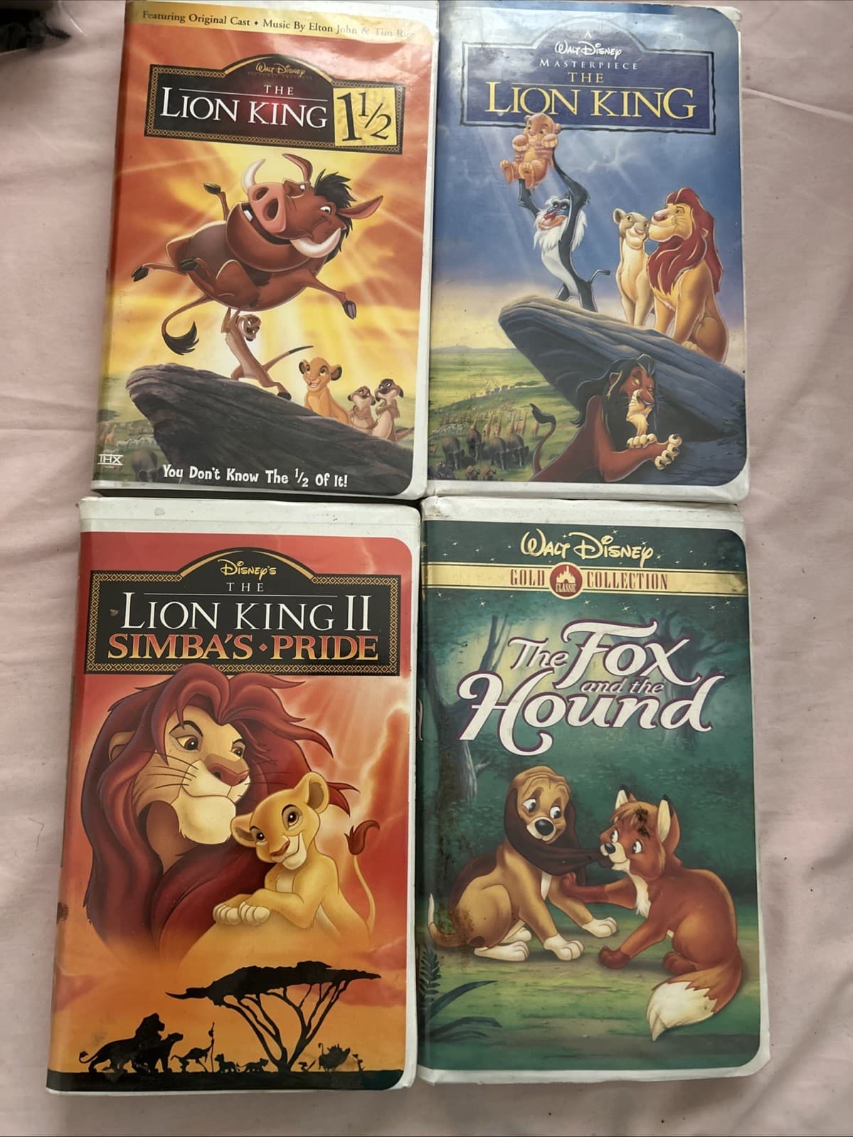 Lot Of 4 Walt Disney VHS