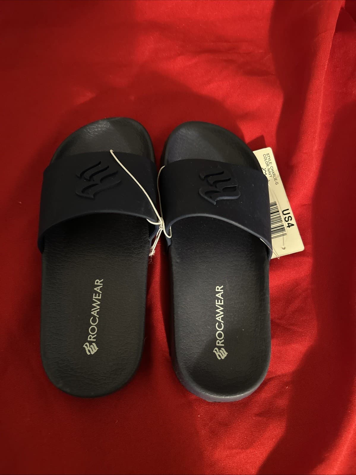 Kids Slides Blue Rocawear NWT Size 4 Slides Boys