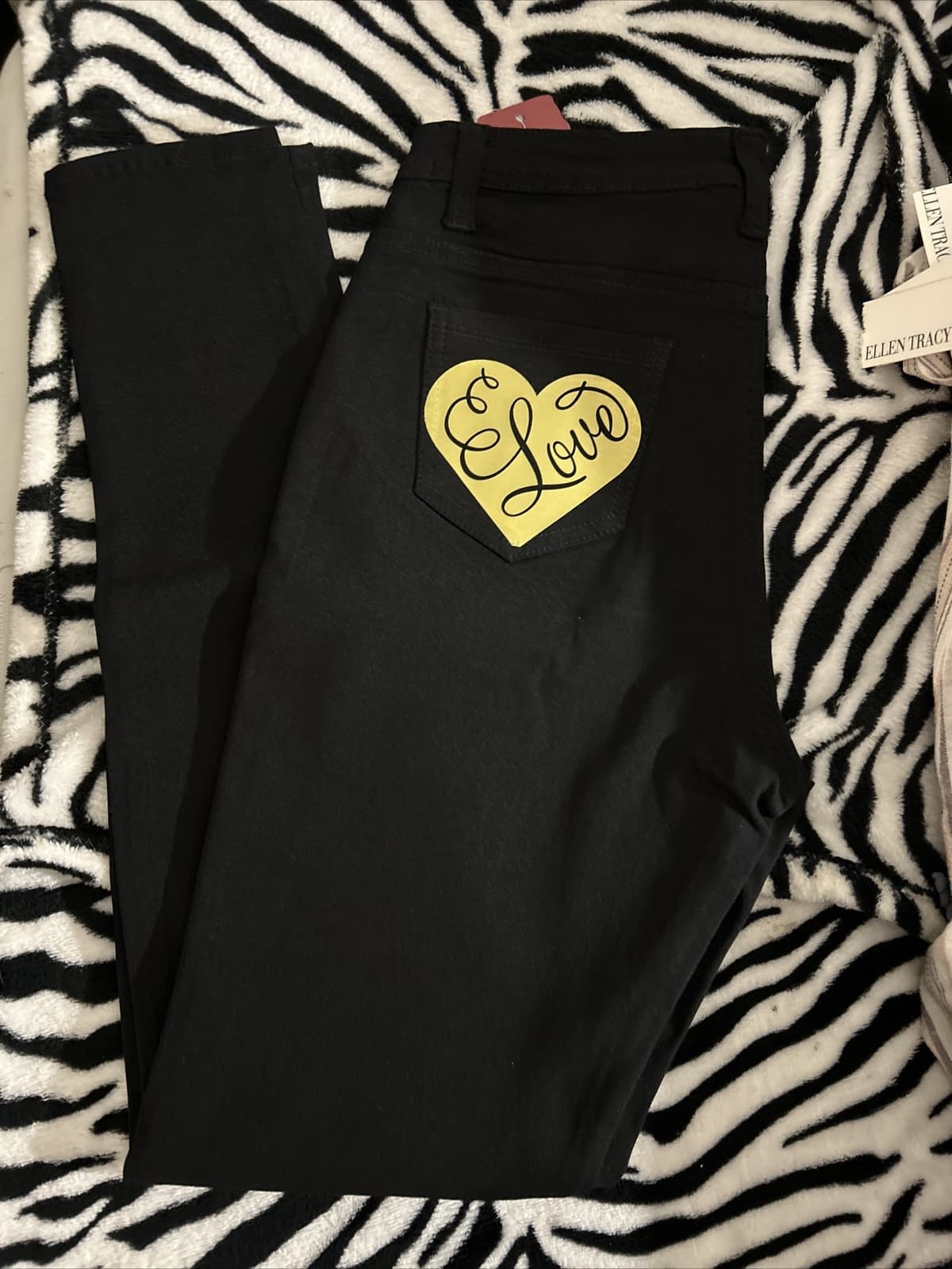 Women’s Ling Collections Skinny Jeans Black Stretch NWT 2xl