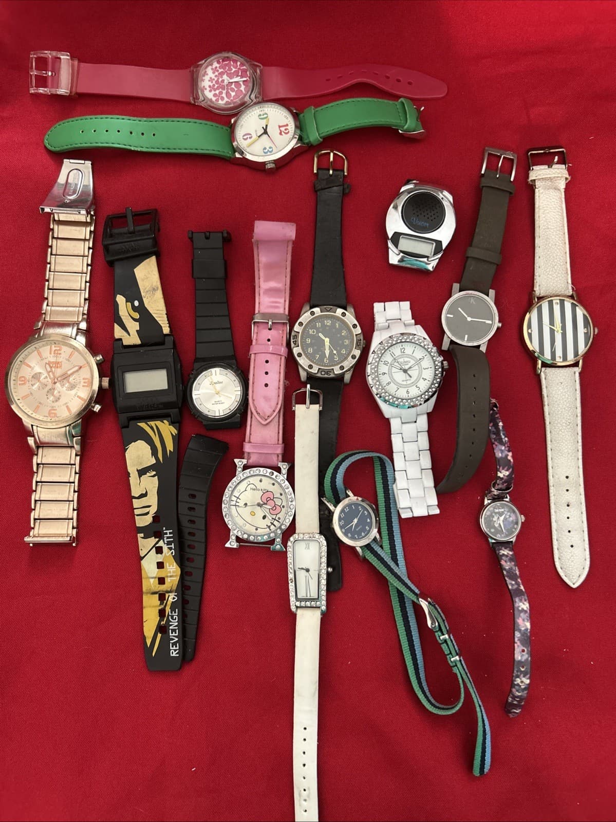 Lot Of 14 Mixed Watches. Most Of Them Just Need Batteries