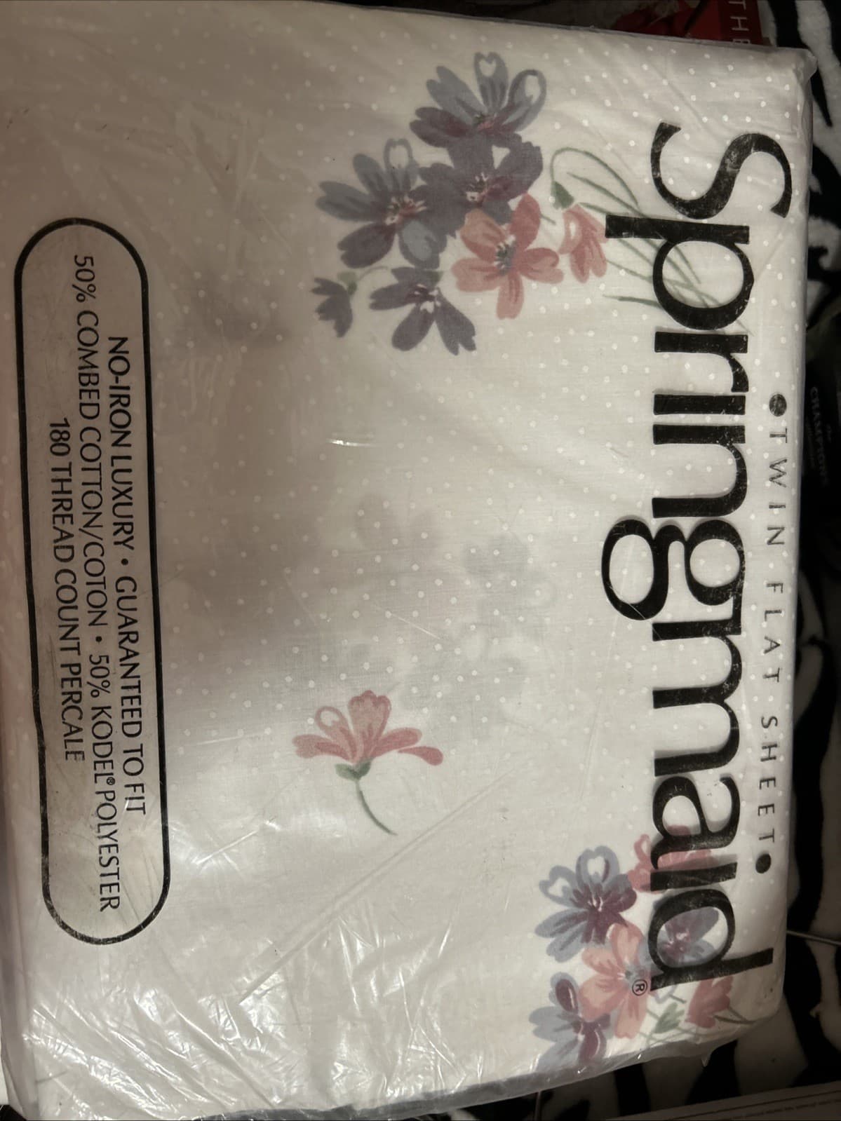 Vintage Springmaid Twin Sheets Fitted And Flat New Amanda GDN Rose
