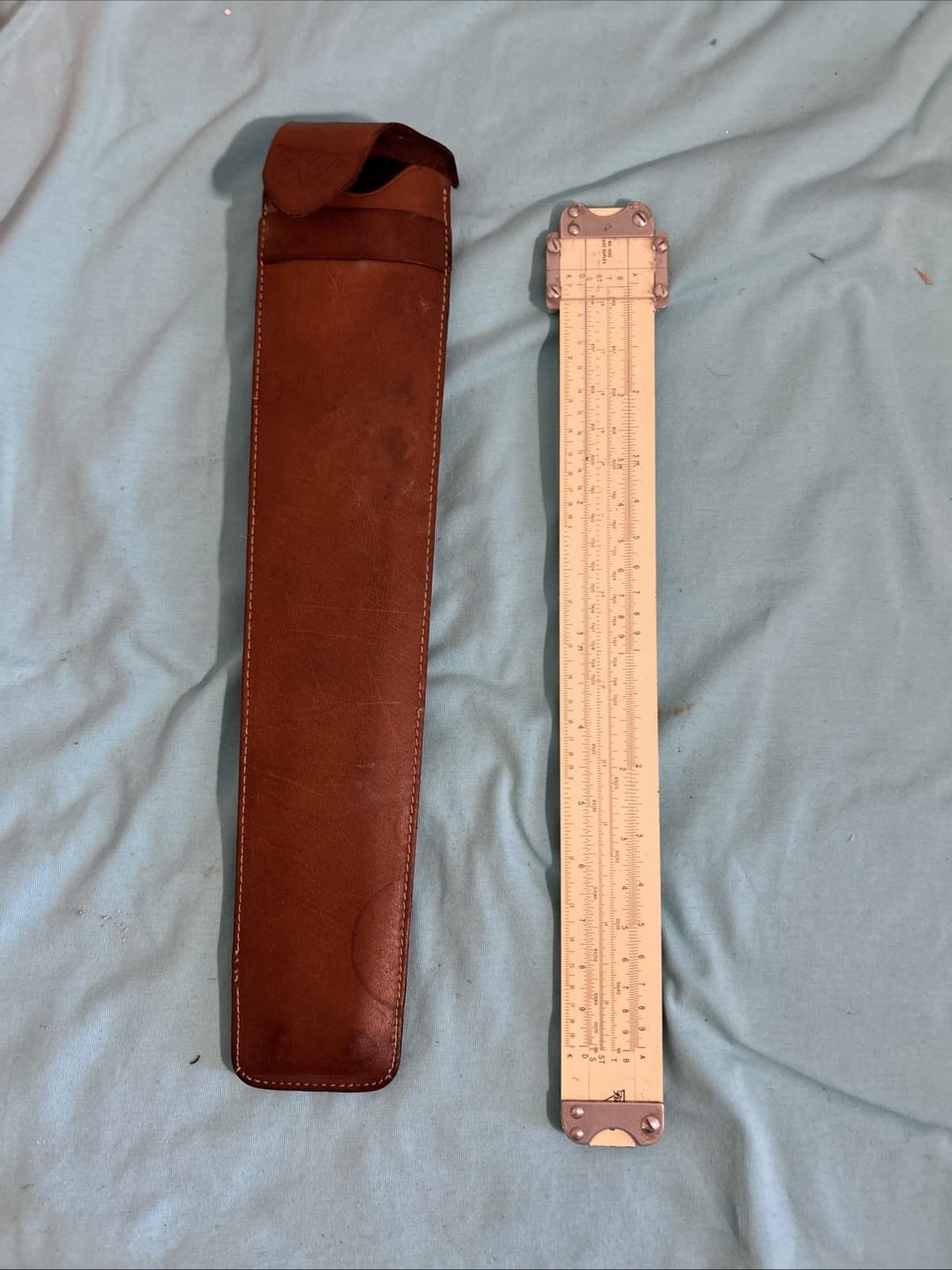 Pickett 1000 Ortho-Phase Duplex Slide Rule, Alhambra With Case