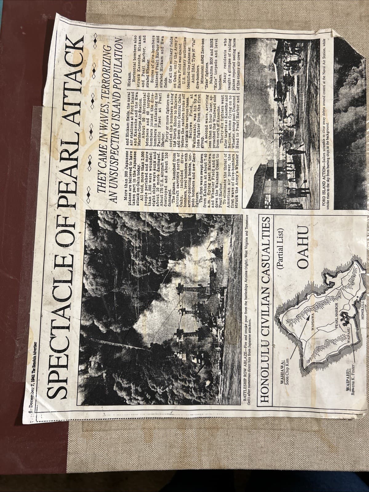 Clippings Of The Pearl Harbor 1941-1991