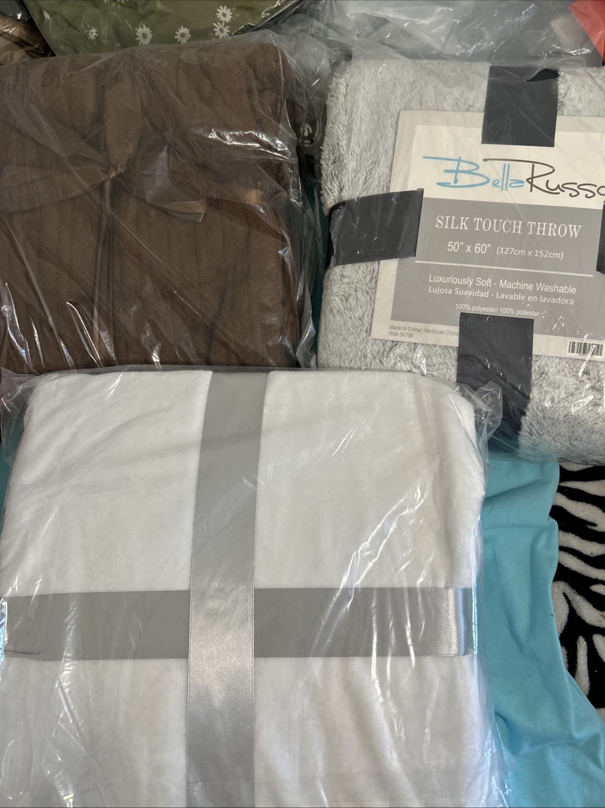 Lot Of 3 Throw Blankets New