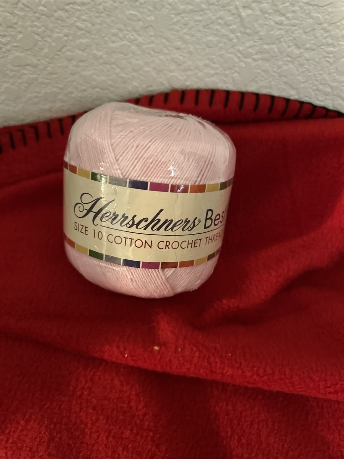Herrschners Best Size 10 Cotton Crochet Thread Pink New