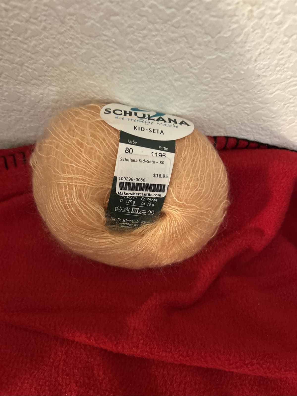 schulana yarn 80-1195 Orange NWT