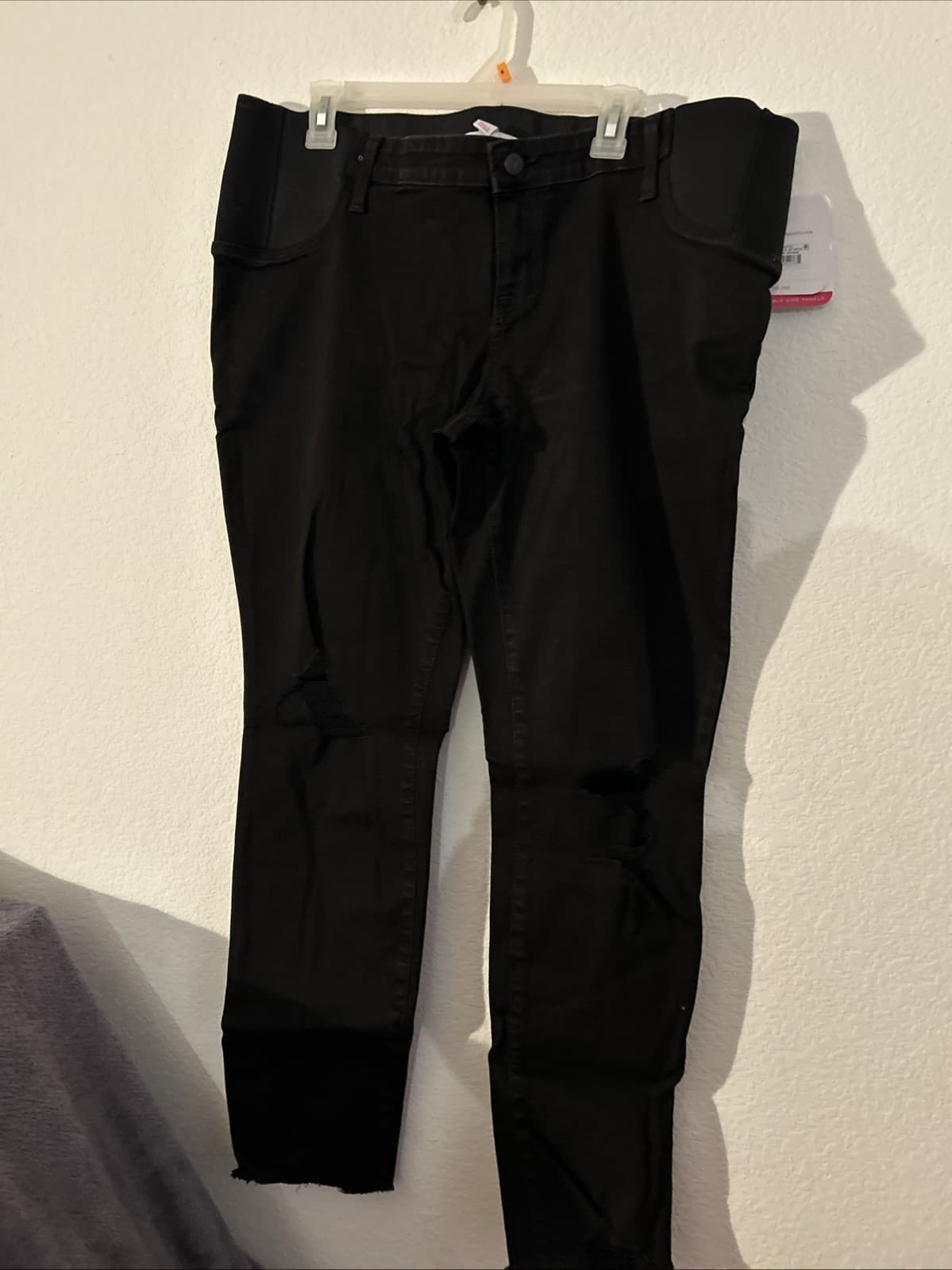 Isabel Maternity By Ingrid & Isabel Skinny Black Size 16 Expandable Side Panels