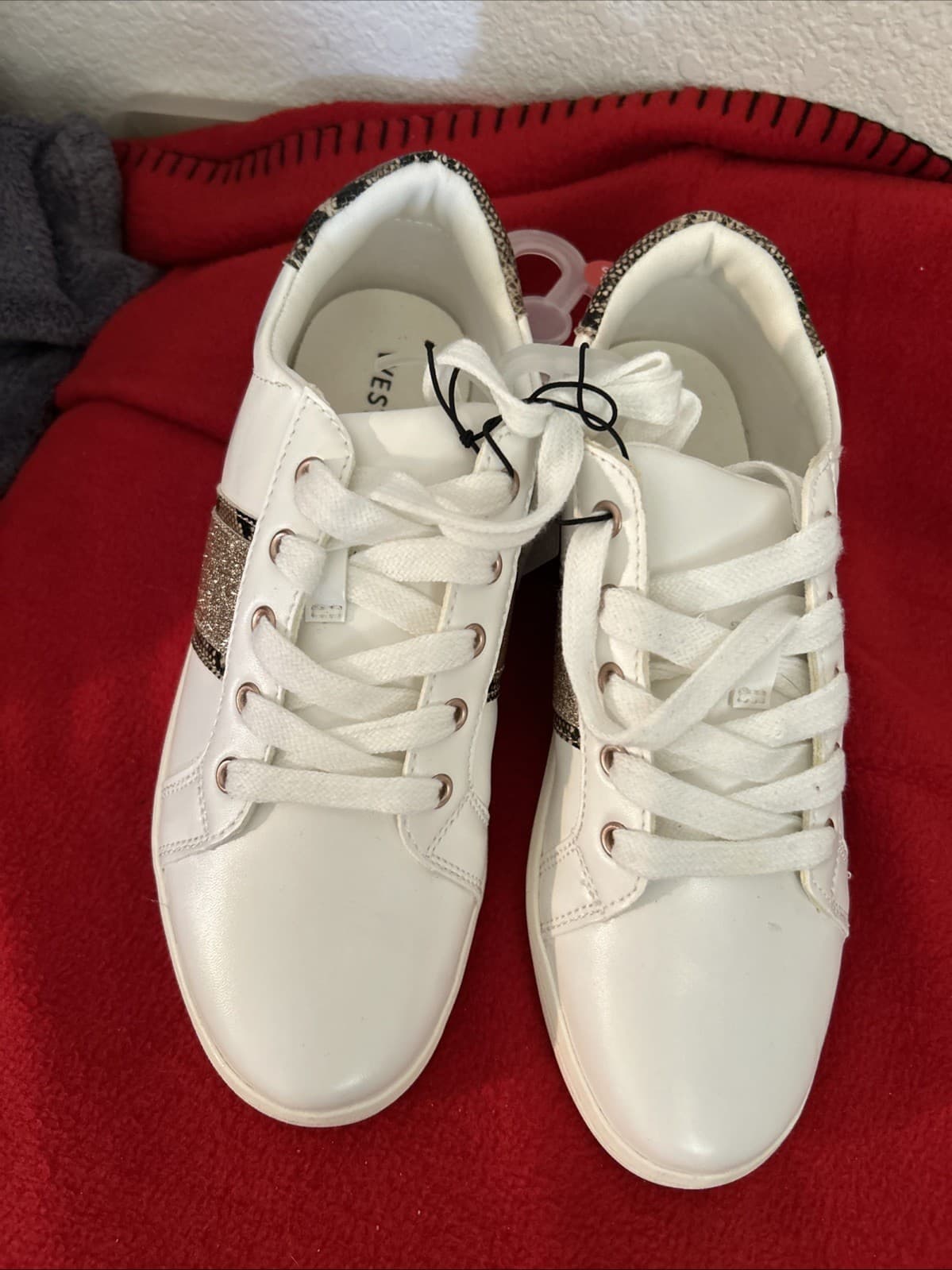 Women's Sneaker Shoes Size S 5/6, West Loop Sneakers, White/Mixed