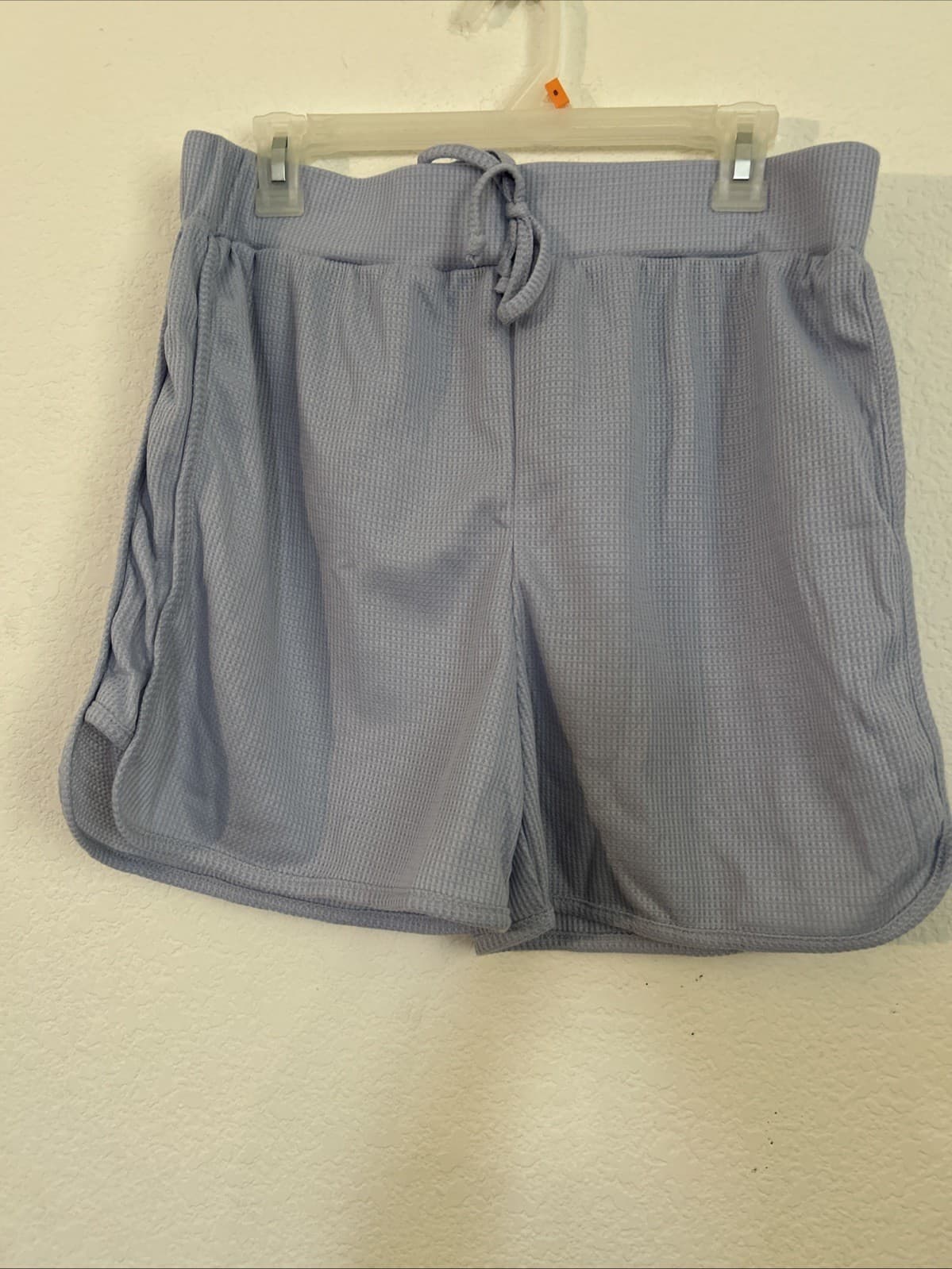 West Loop Women's Icey Blue Drawstring Super Soft Lounge Shorts NWT L - XL