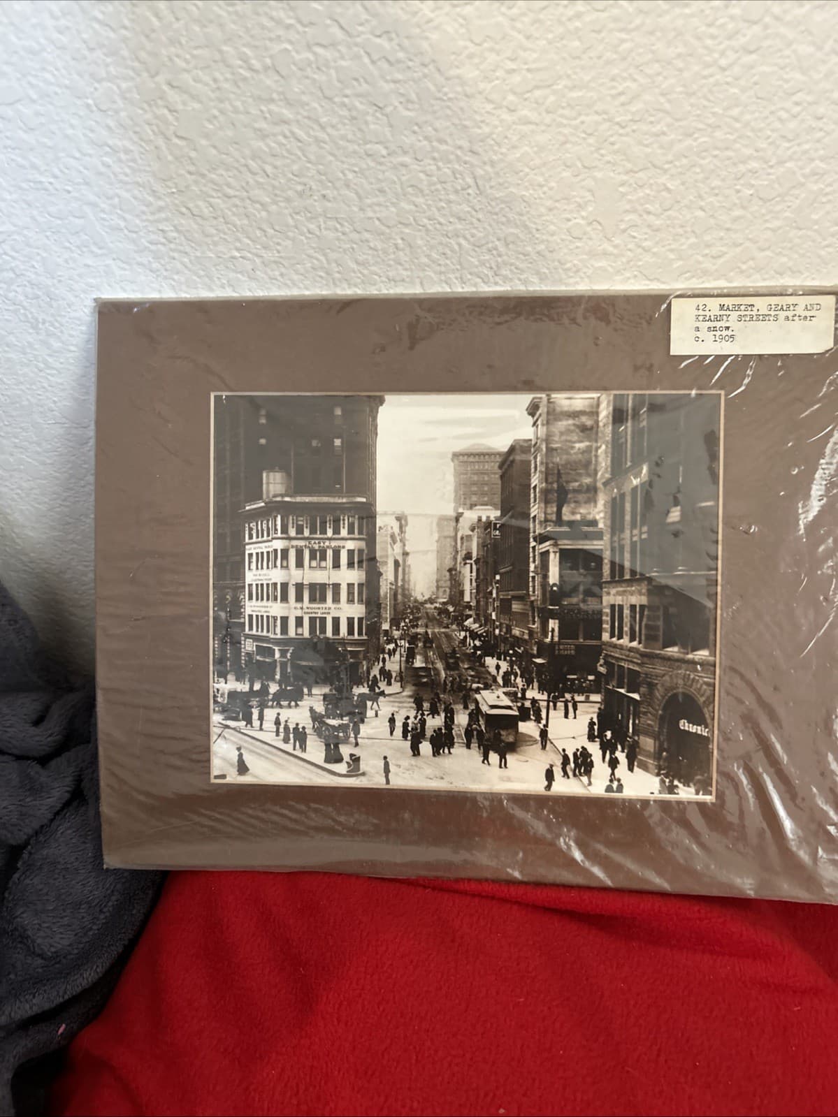 No 42 Market Geary And Kearny Streets After Snow 1905 Excellent Condition