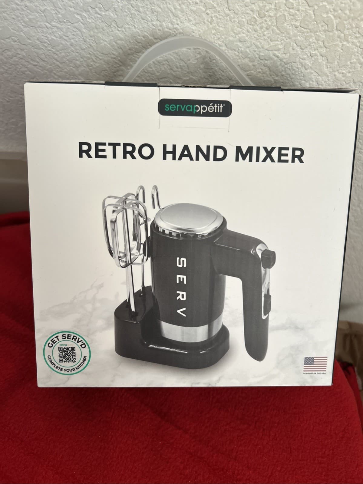 Retro Hand Mixer 5 Speed Electric Mixer Baking Kitchen Appliance