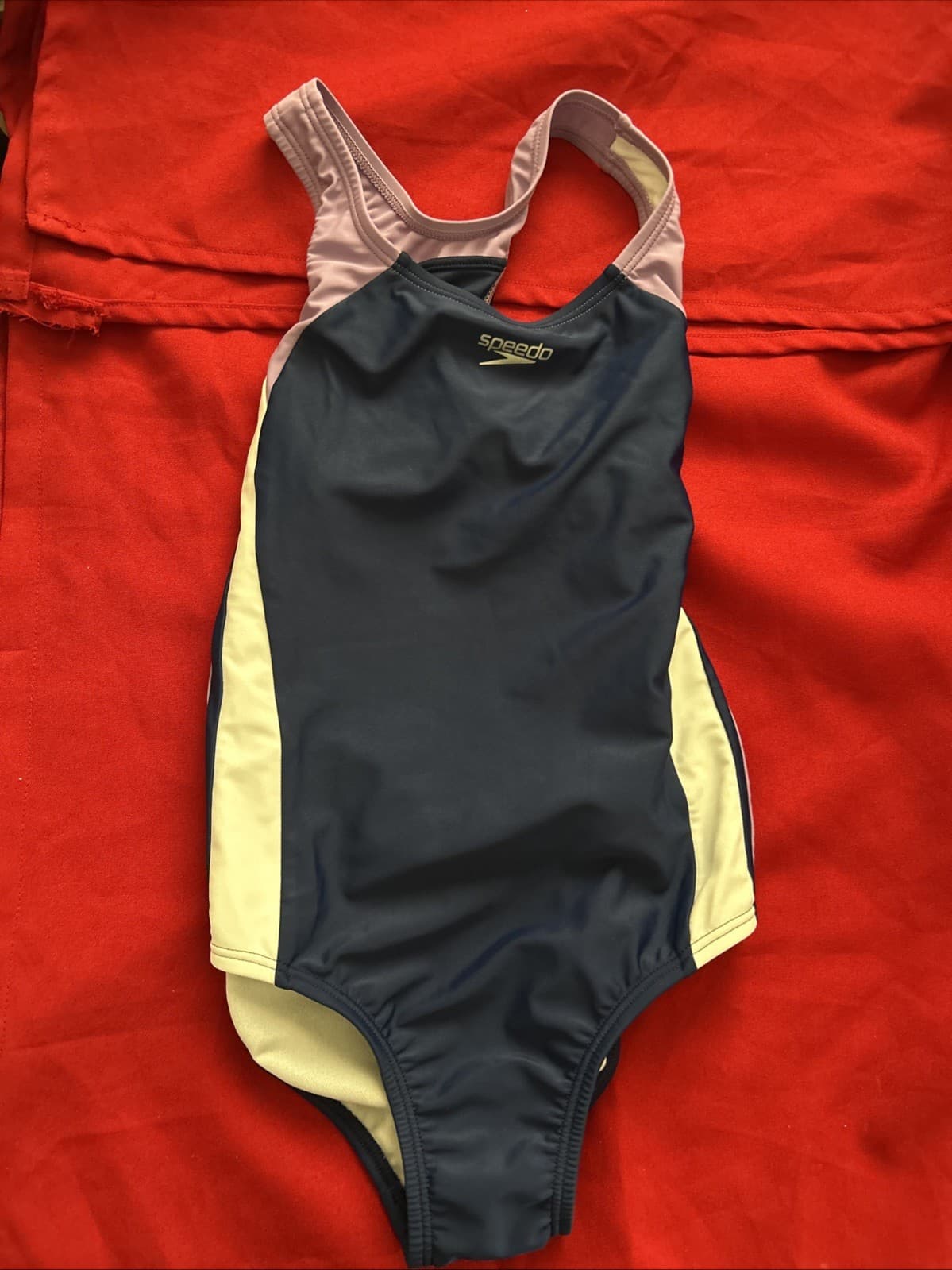 Speedo Girl's Swimsuit One Piece Infinity Splice Thick Strap, Blueprint Size 8