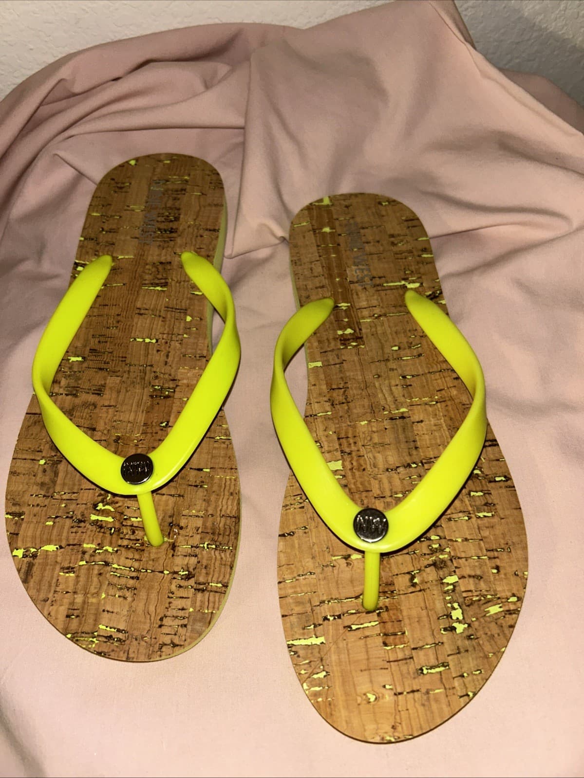 Nine West | Charize Flip-Flop Sandals | Yellow | 8 M