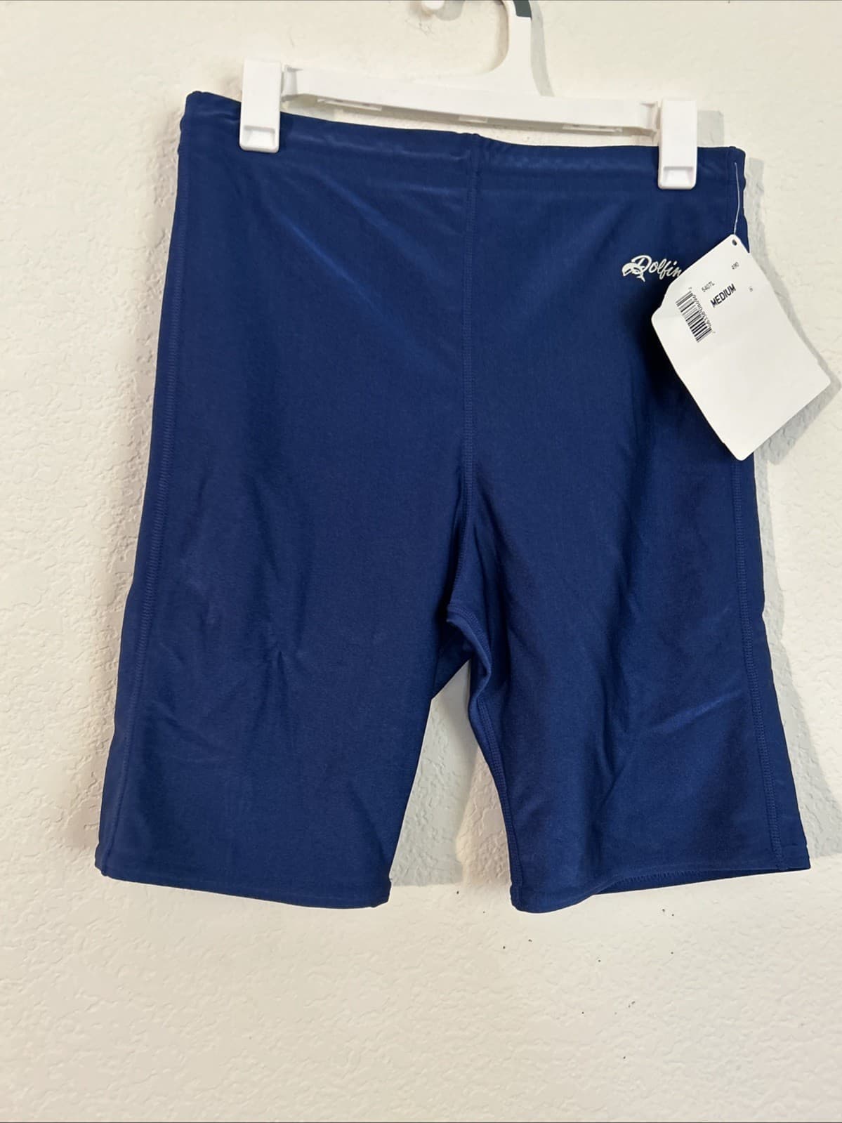 Kids Unisex Medium Dolfin Blue Swim Shorts NWT