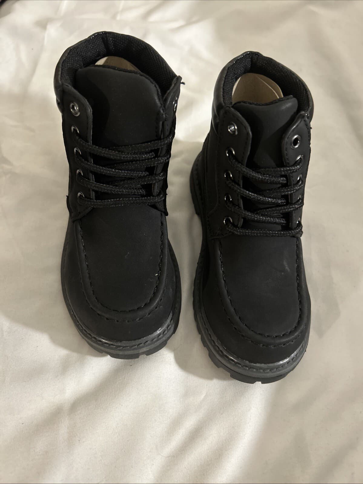 Jabasic Black Boots Lace Up New Size 9/26 Boys