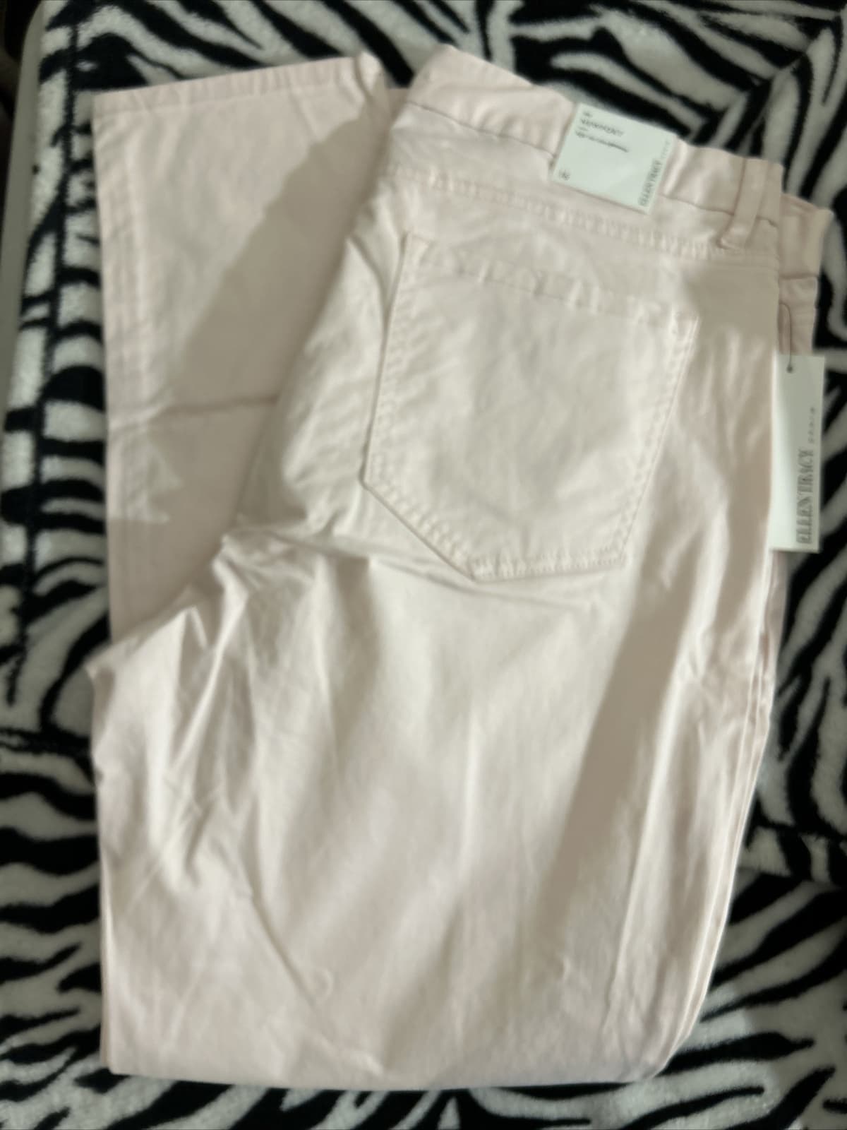 Womens ELLEN TRACY Refined Mid-rise Skinny Jeans Denim Pants Pink 6