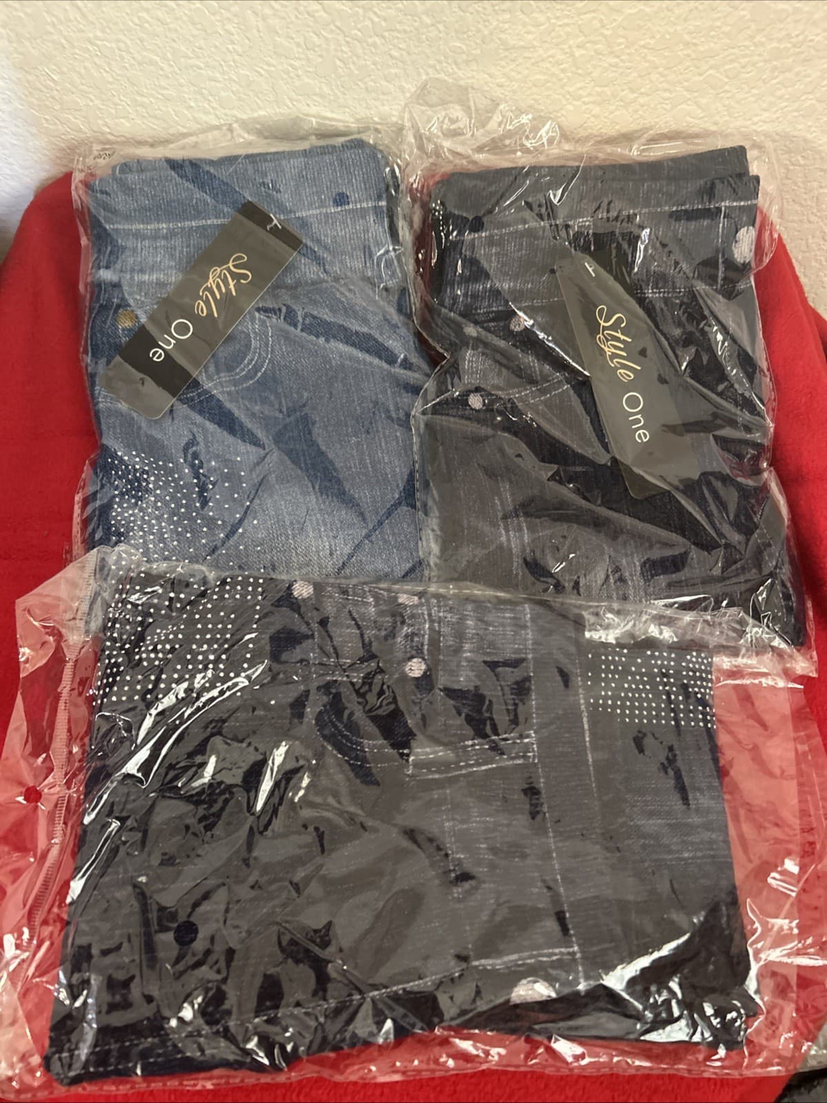 Lot Of 3 Packs Of Leggings New One Size Fits Most Various Designs