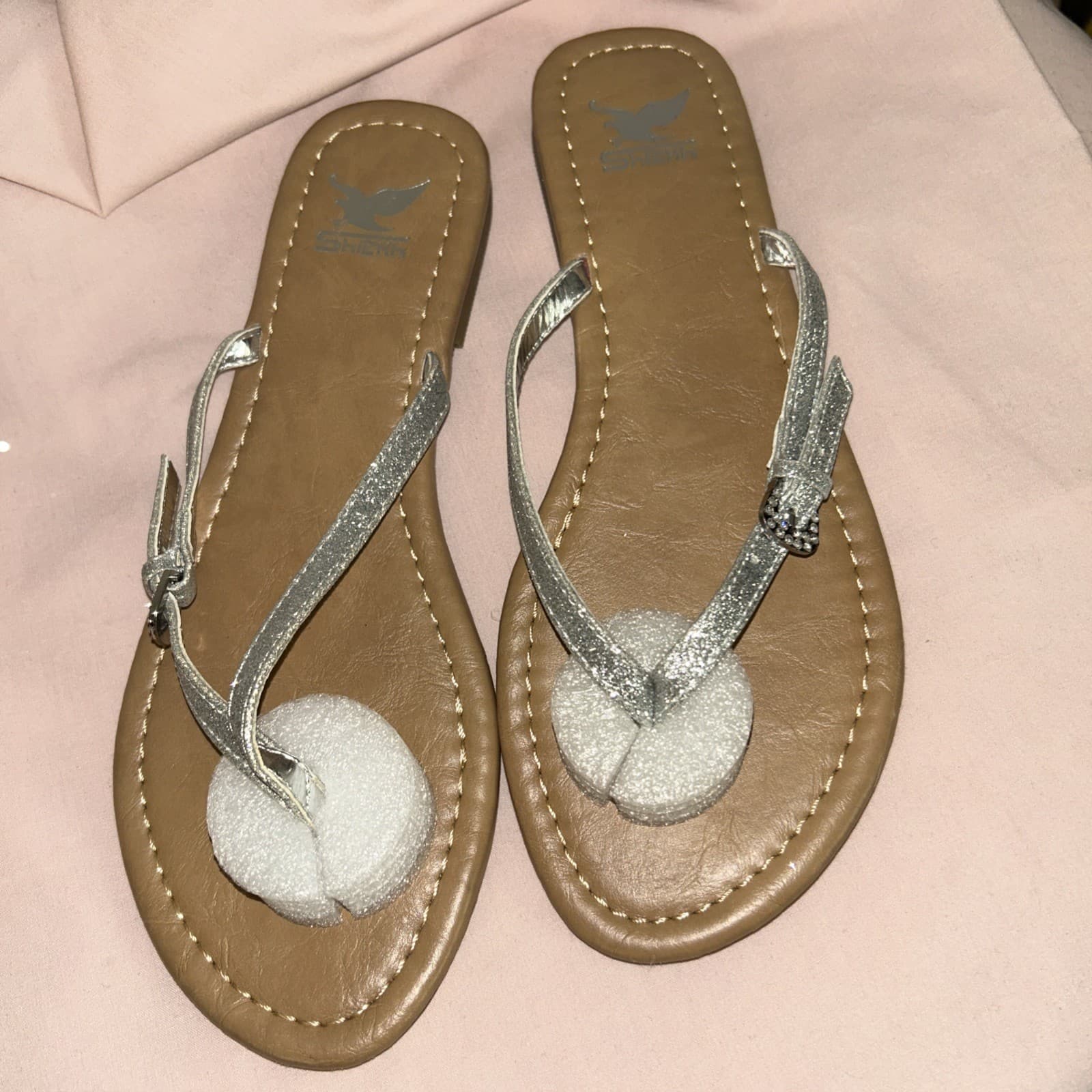 Women’s Size 6 Glitter Sandals New Sheikh