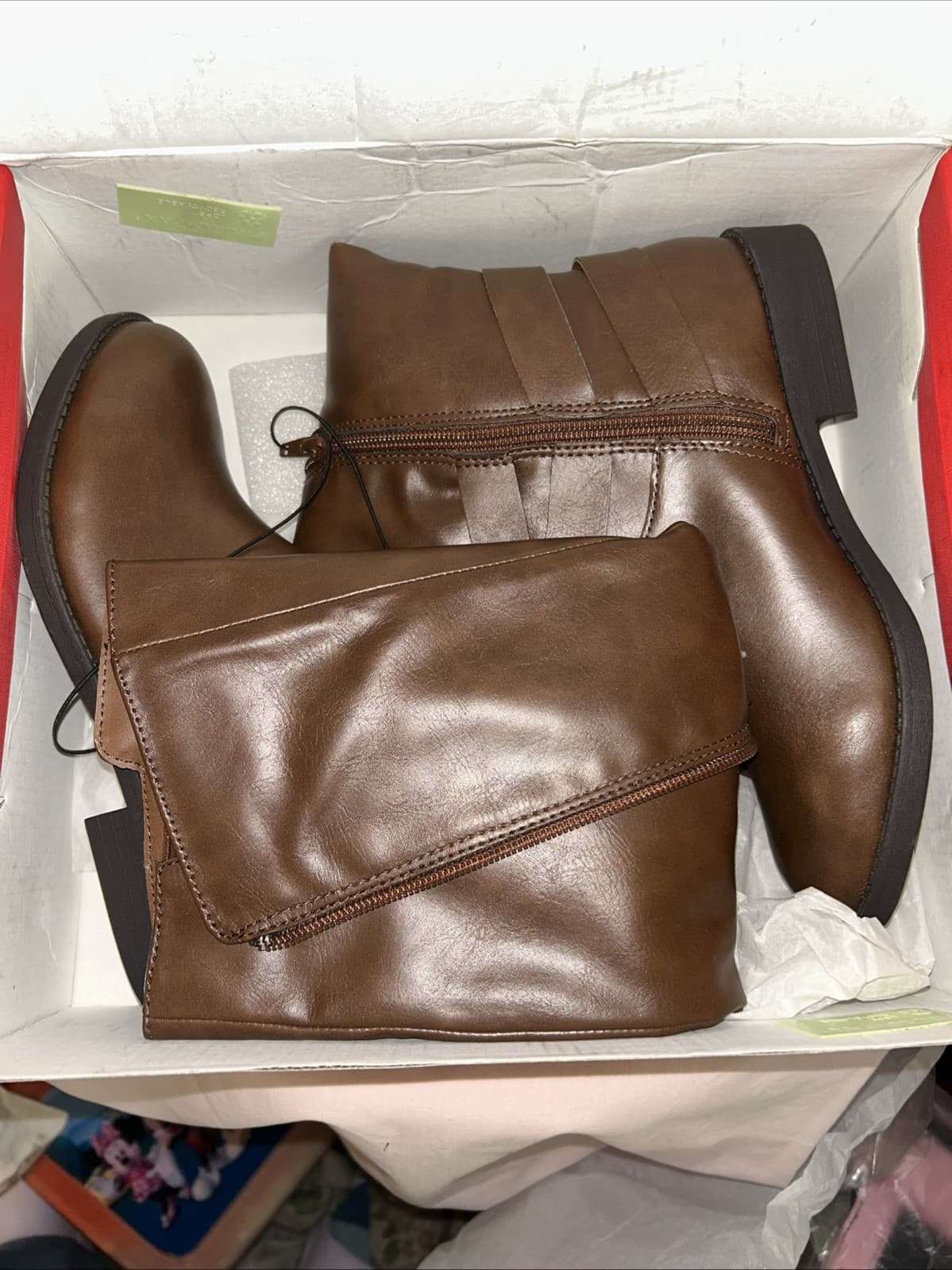 Style & Co Madixe Cognac Boots Size 5.5 M New