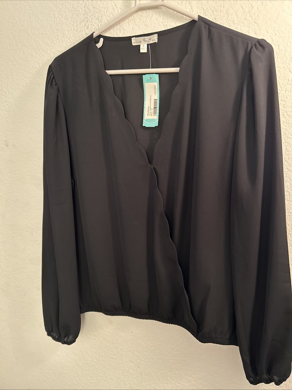 Women’s Nine Briton Blouse Black New Xl