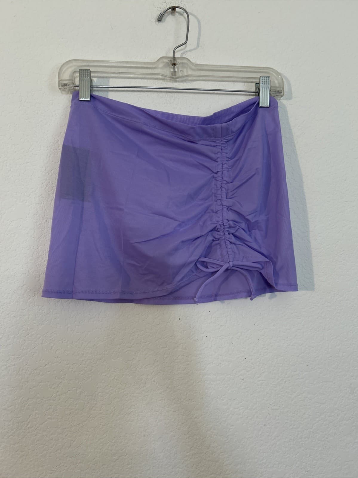 Women’s Purple Fushion Mesh Skirt NWT M/L Overlay No Boundaries