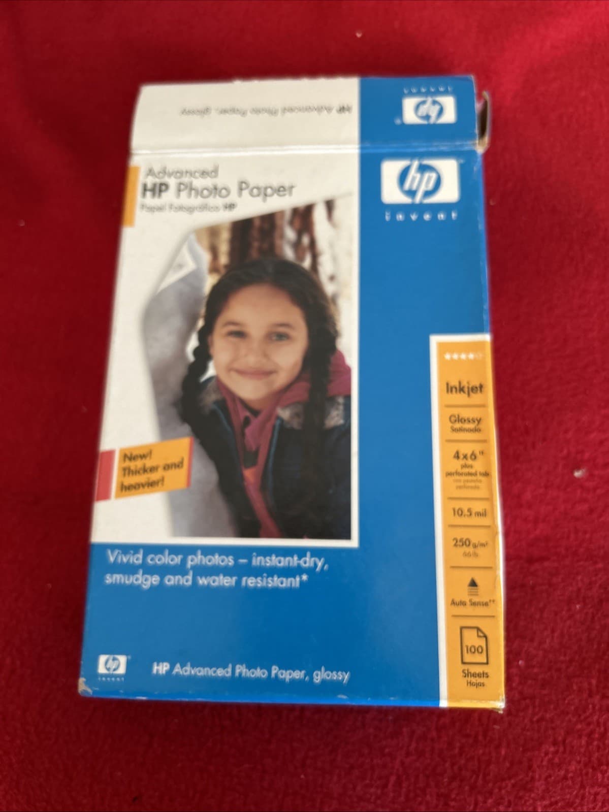 2 Boxes ADVANCED HP PHOTO PAPER ~ GLOSSY PAPER 4 x 6" New Open More Than 100