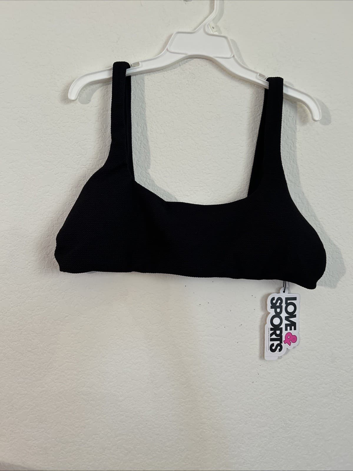 Women’s Barbados Scrun Bikini Top Black NWT XXL (20) Love & Sports