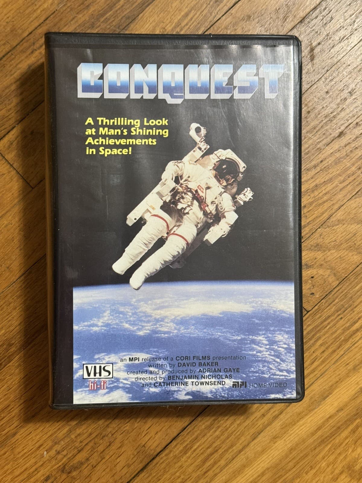 CONQUEST 1985 VHS MPI Double Clamshell 3-Hour Space Exploration Documentary NASA