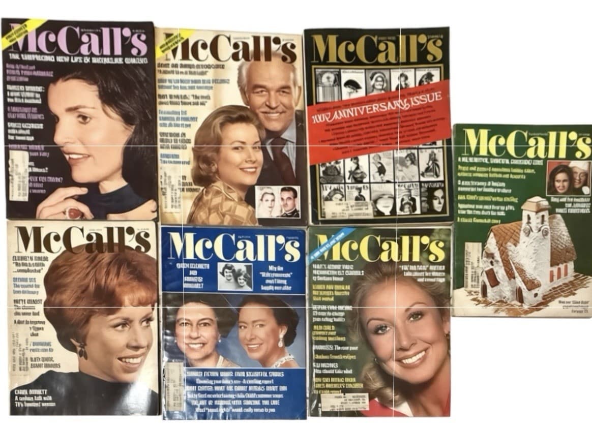 Vintage Lot of 7-McCall's Magazine-Feb/Mar/Apr/Jun/Jul/Sept/Dec 1976 GREAT COND.
