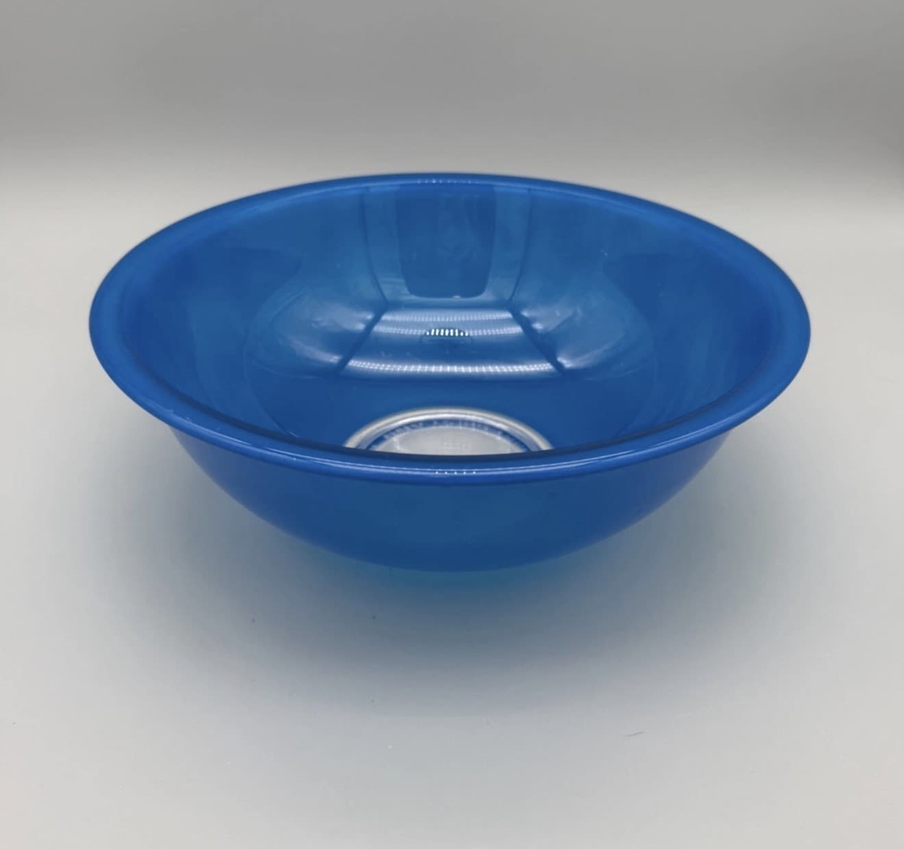 Pyrex #326 "Rainbow" Blue 11.75" Large Stacking 4.0 Liter Mixing Bowl Vintage