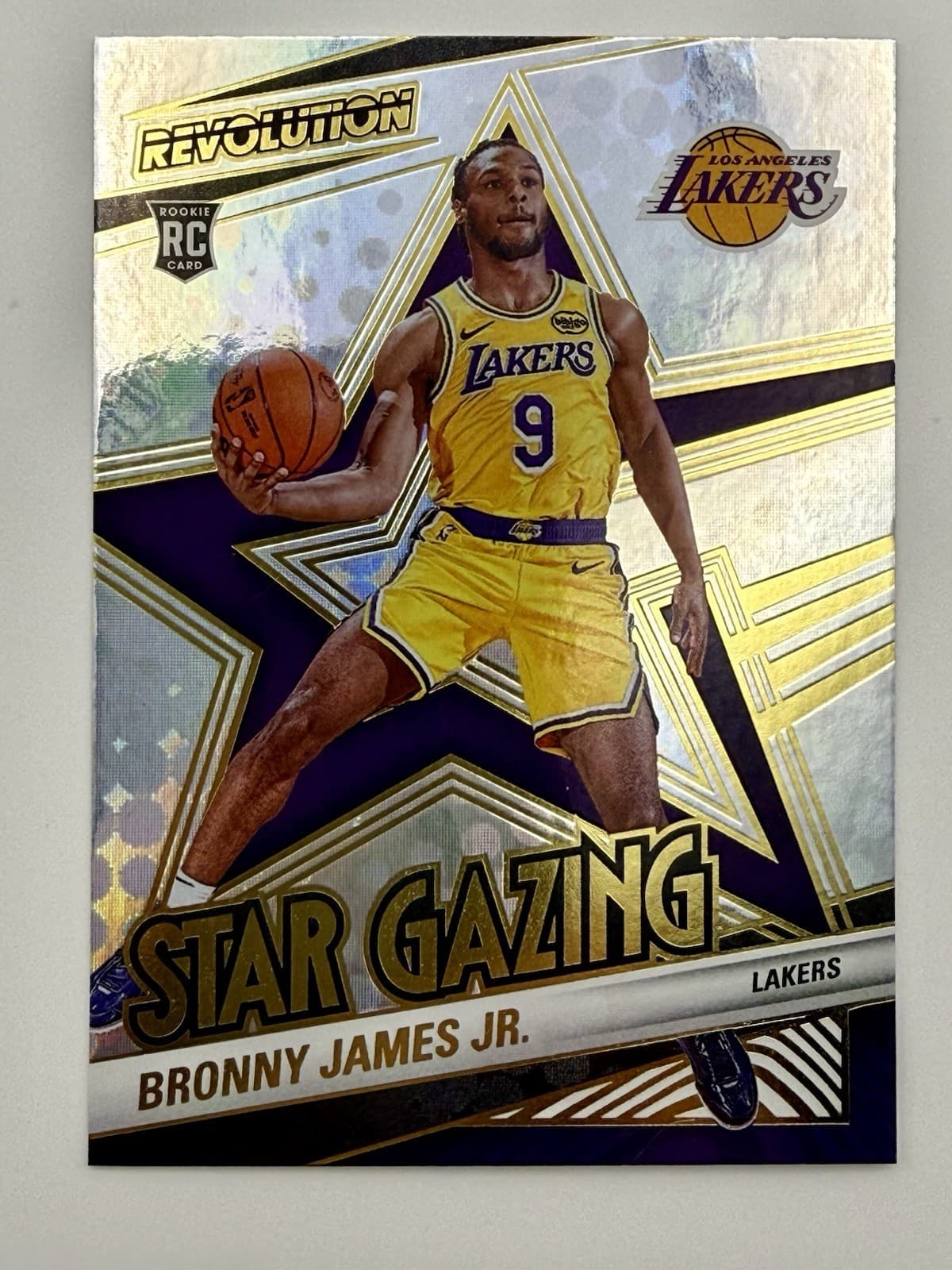 2024-25 Panini Revolution Silver - Star Gazing Gold Bronny James #14 (RC)