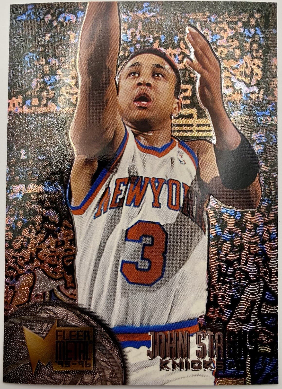 1995-96 Fleer Metal #74 John Starks New York Knicks