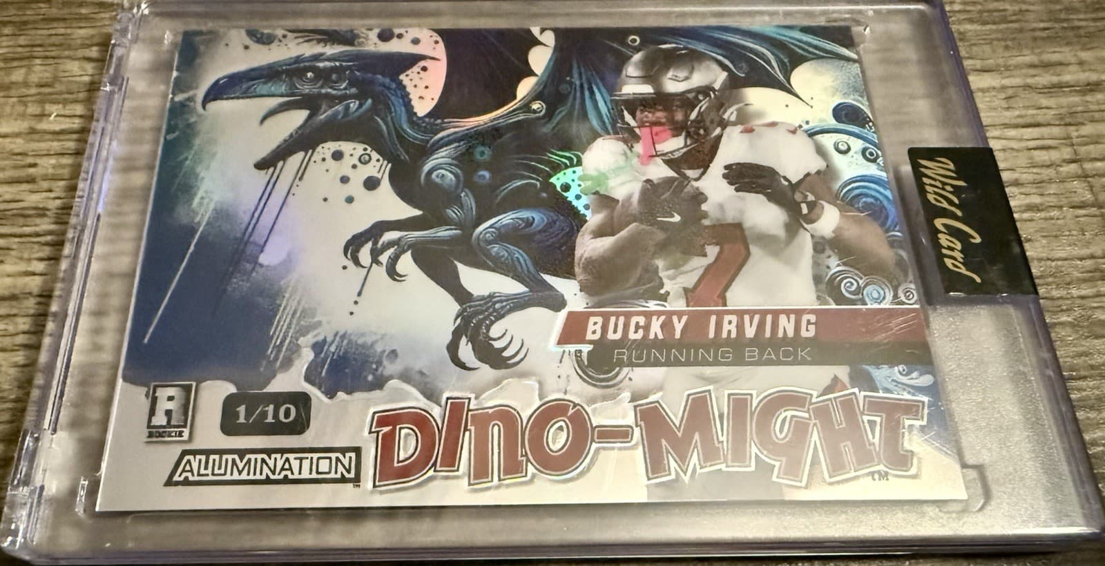 2024 Wild Card Dino-Might Bucky Irving 1/10 Prism Refractor #DMPTE1-BI Sealed