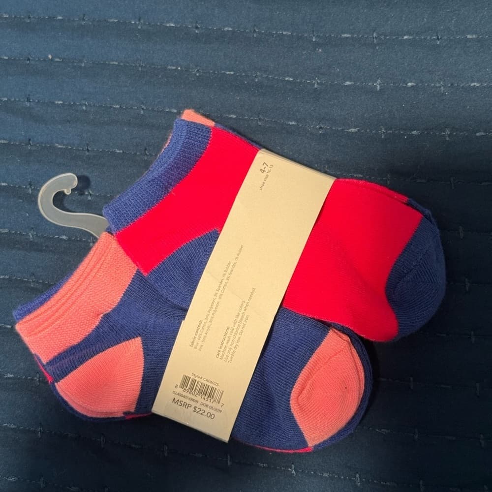 Carter's Red and Blue Athletic Socks Colorful Design