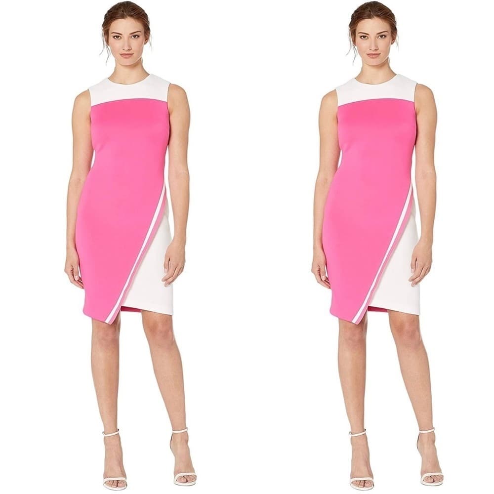 Tommy Hilfiger Women's Assymetrical Pink Dress