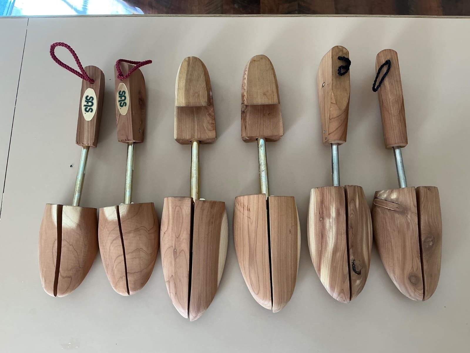 3 Pairs ROCHESTER SHOE TREE Stretchers 2 men’s 1 ladies Wood Cedar sz L Made USA