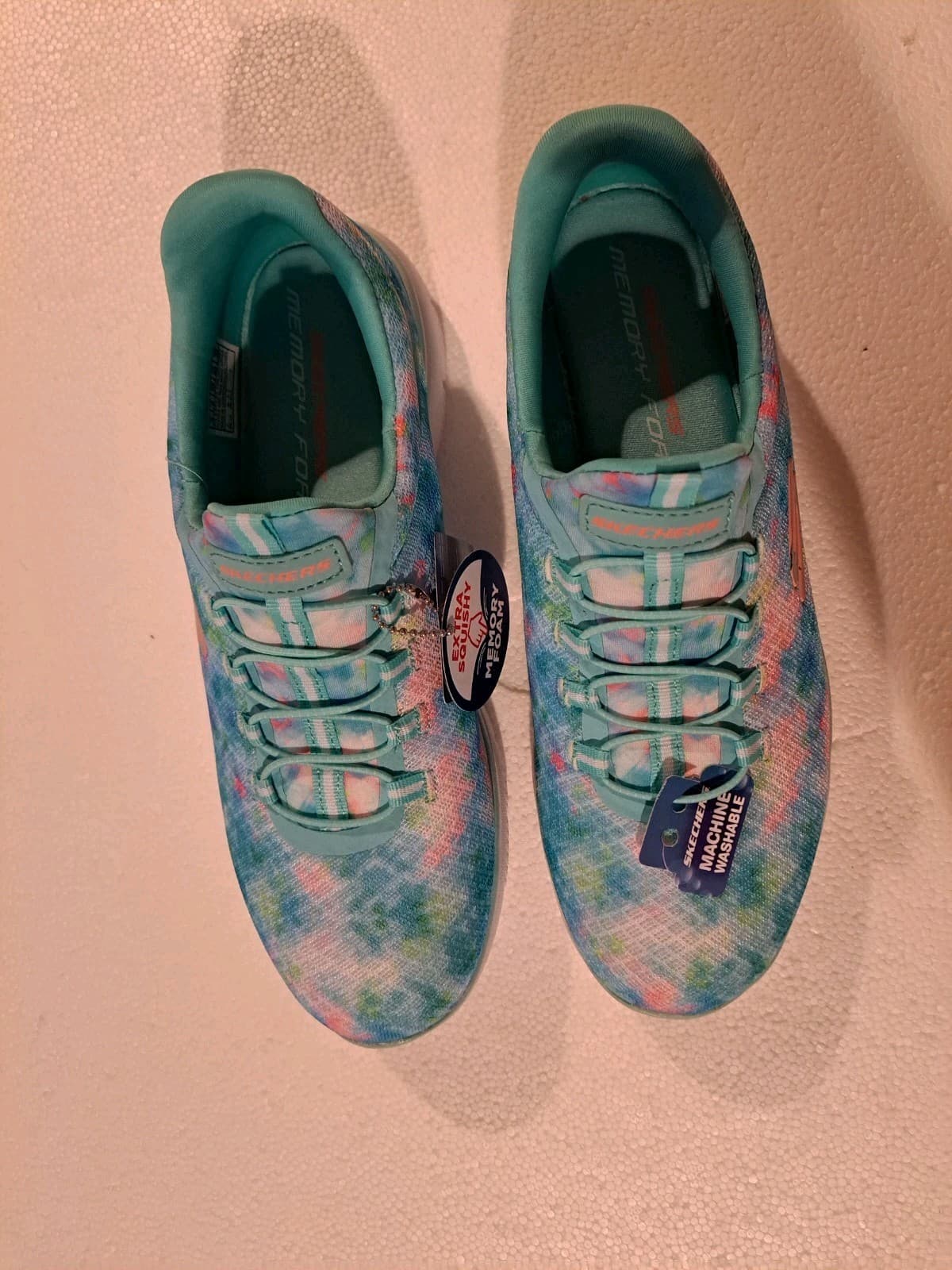 Skechers 149132 Summits Tie-dye Slip-on Sneakers Sz 9 Memory Foam