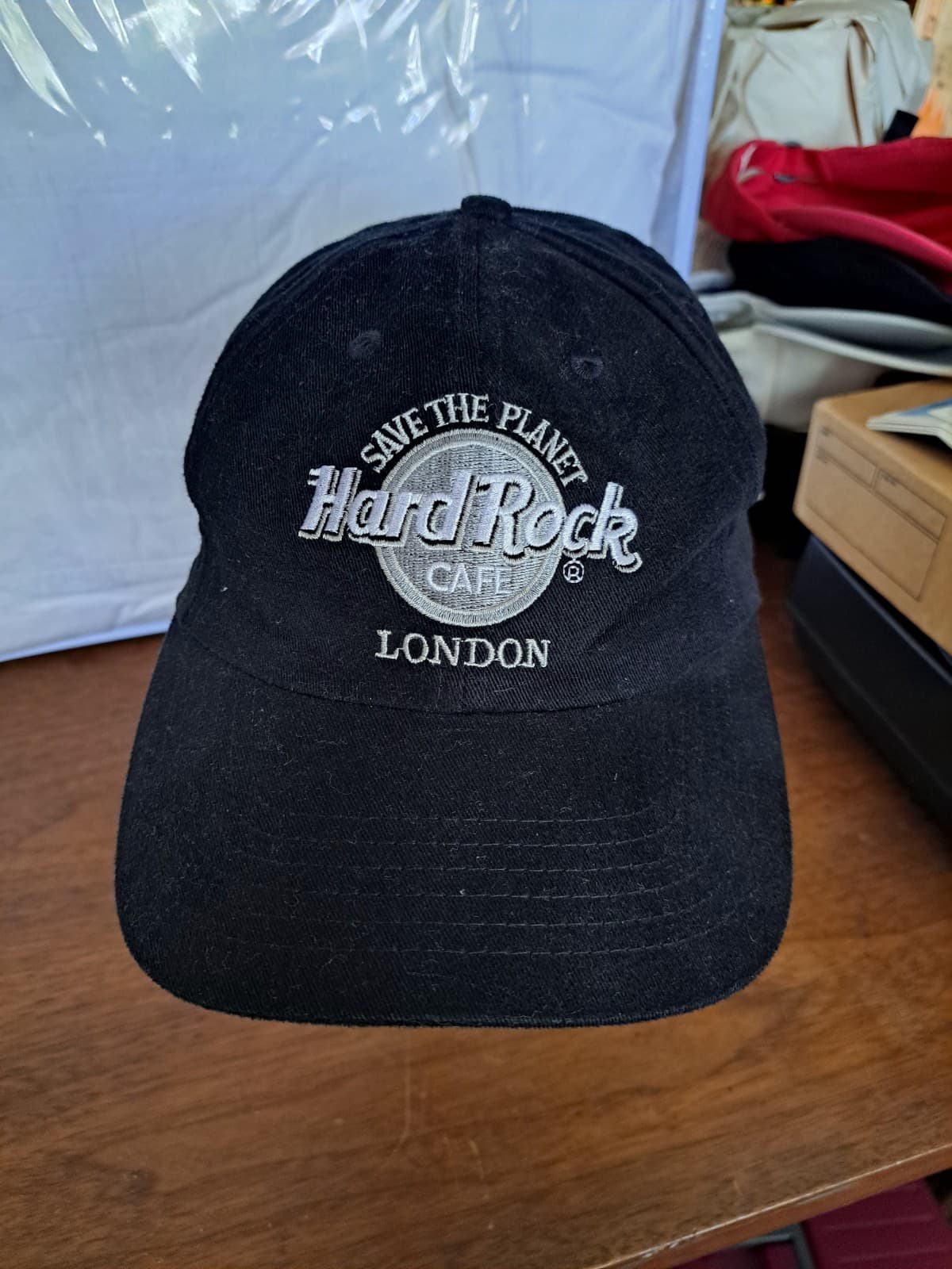 Hard Rock Cafe London Hat Cap Strapback Black Love All Serve All Adjustable