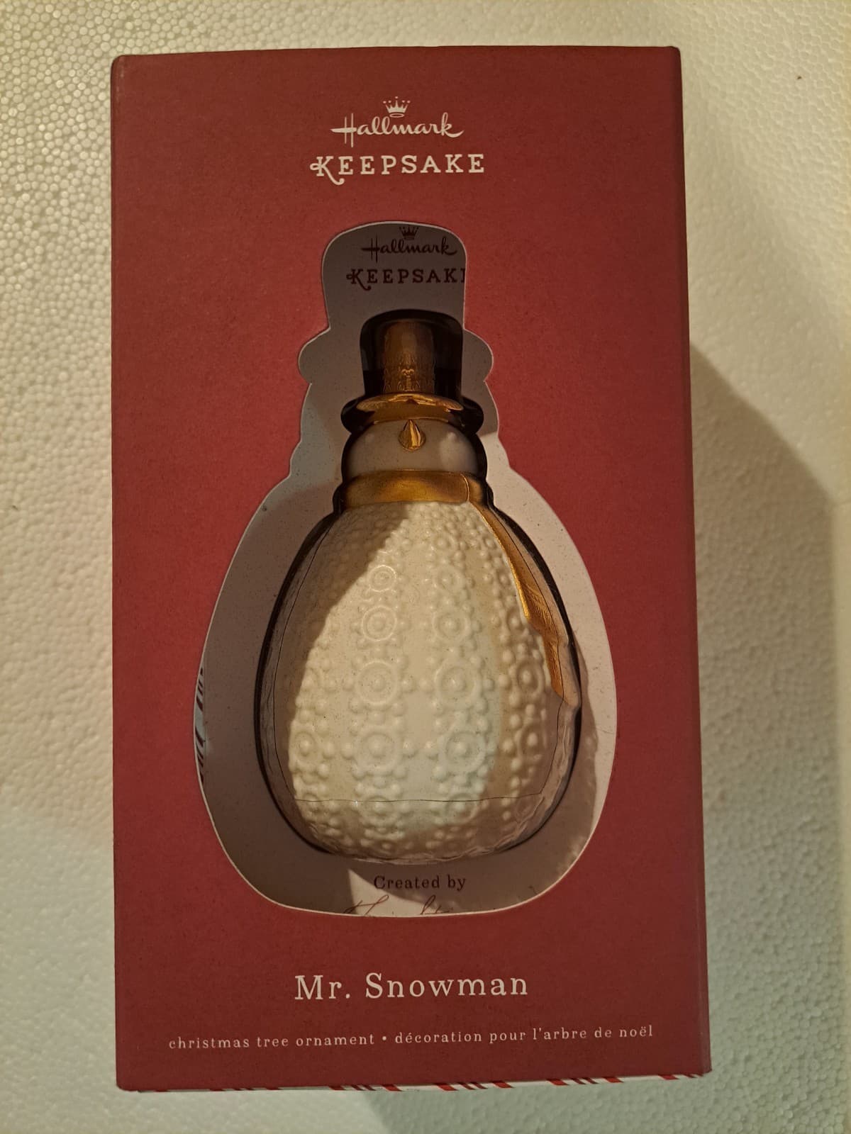 Hallmark 2015 Mr. Snowman Keepsake Premium Ornament By Terri Steiger NIB Decor