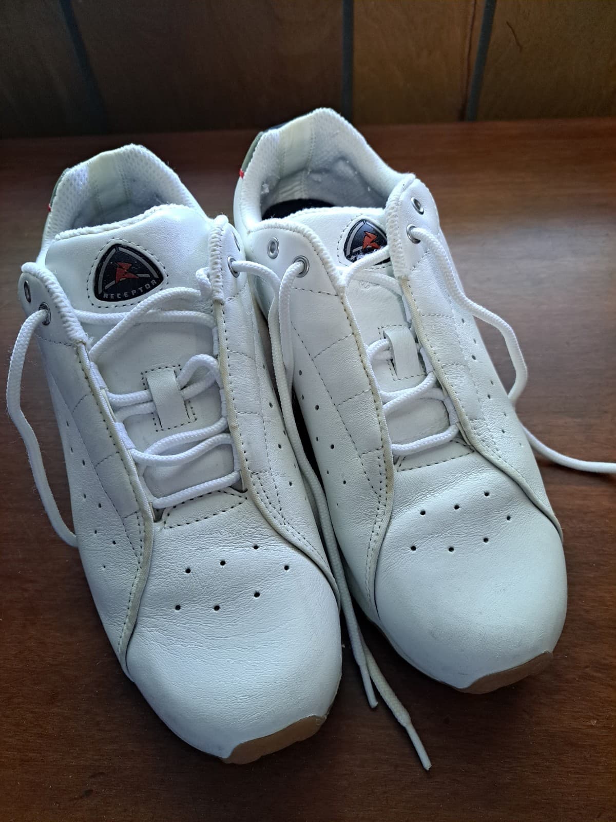 ECCO Receptor Tennis Sneakers Walking Hiking Shoes Sz 8 White