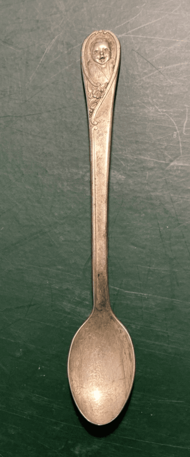 Vintage Winthrop Gerber’s Logo Baby Silver Spoon 4” Silverplate Circa 1940