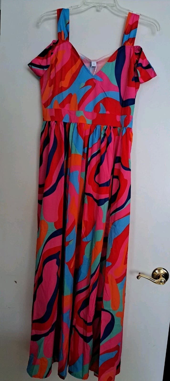 Made with Love Vivid Colorful Dress Romantic Colorful Size S NWT
