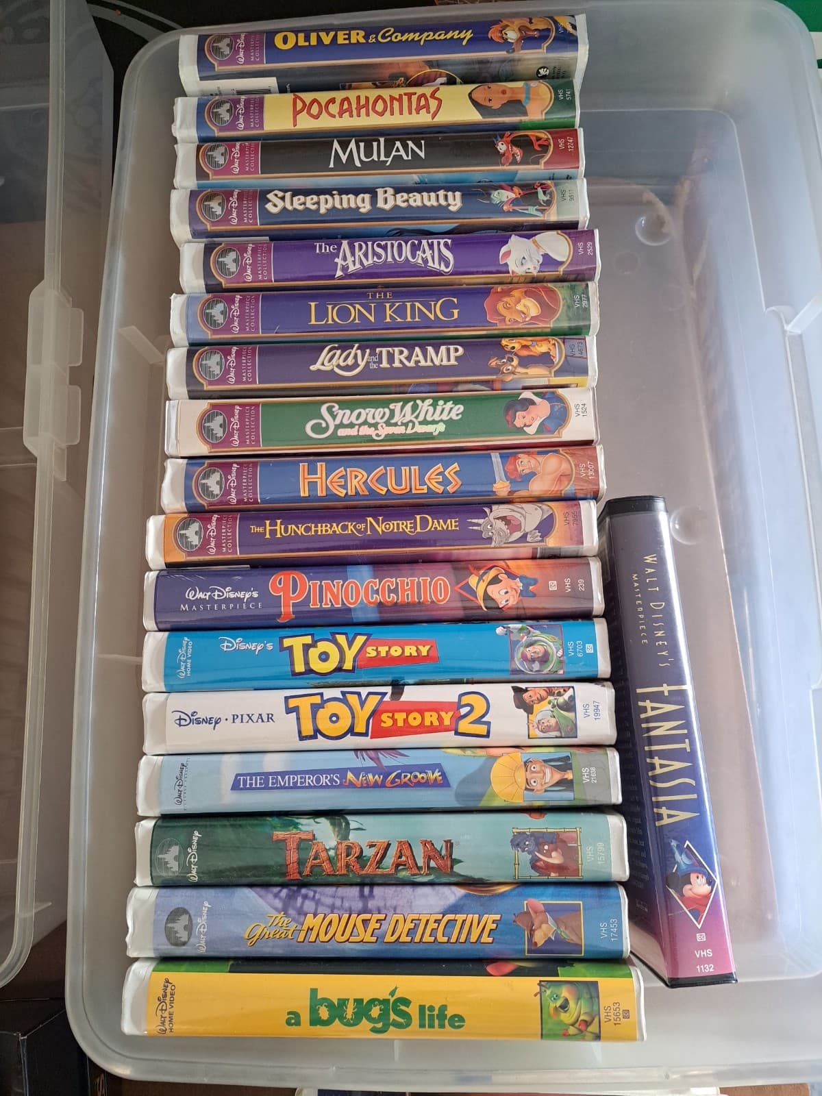 Disney Masterpiece Collection VHS Tapes Home Video Classics Lot Of 18 Lion King