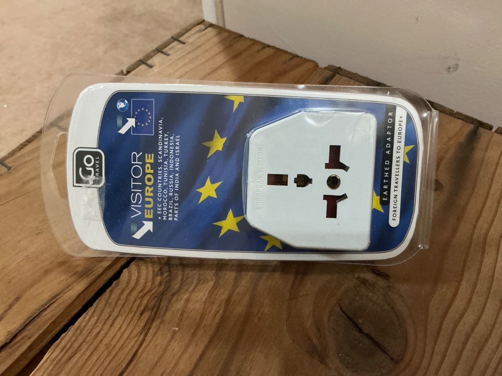 Go Travel Adapter Plug In Converter US, UK, AU Travelers To Europe EEC New