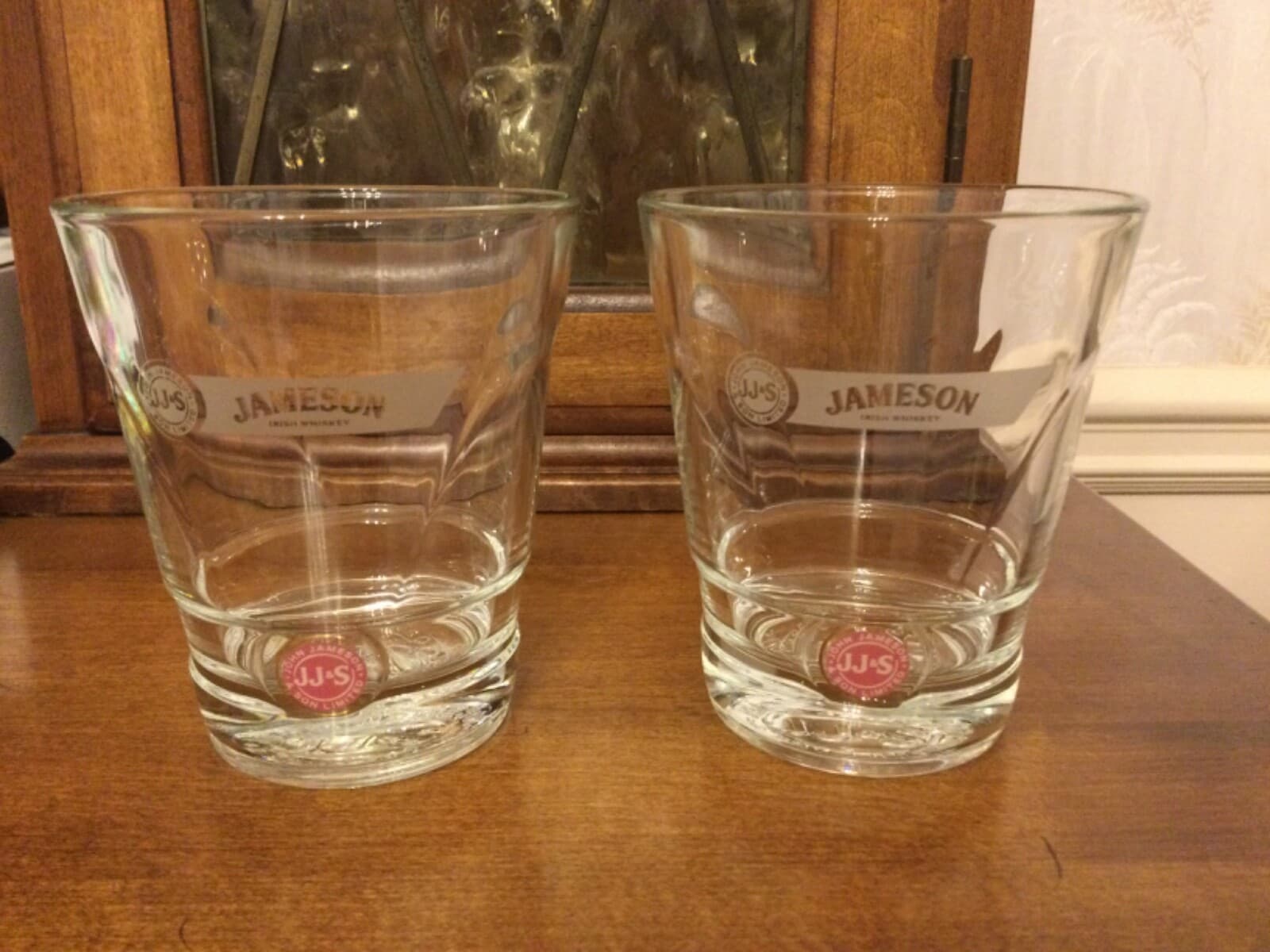 JJ & S Jameson & Son Logo Swizzle Sticks Stirrers + Whiskey Rocks Glasses Lot