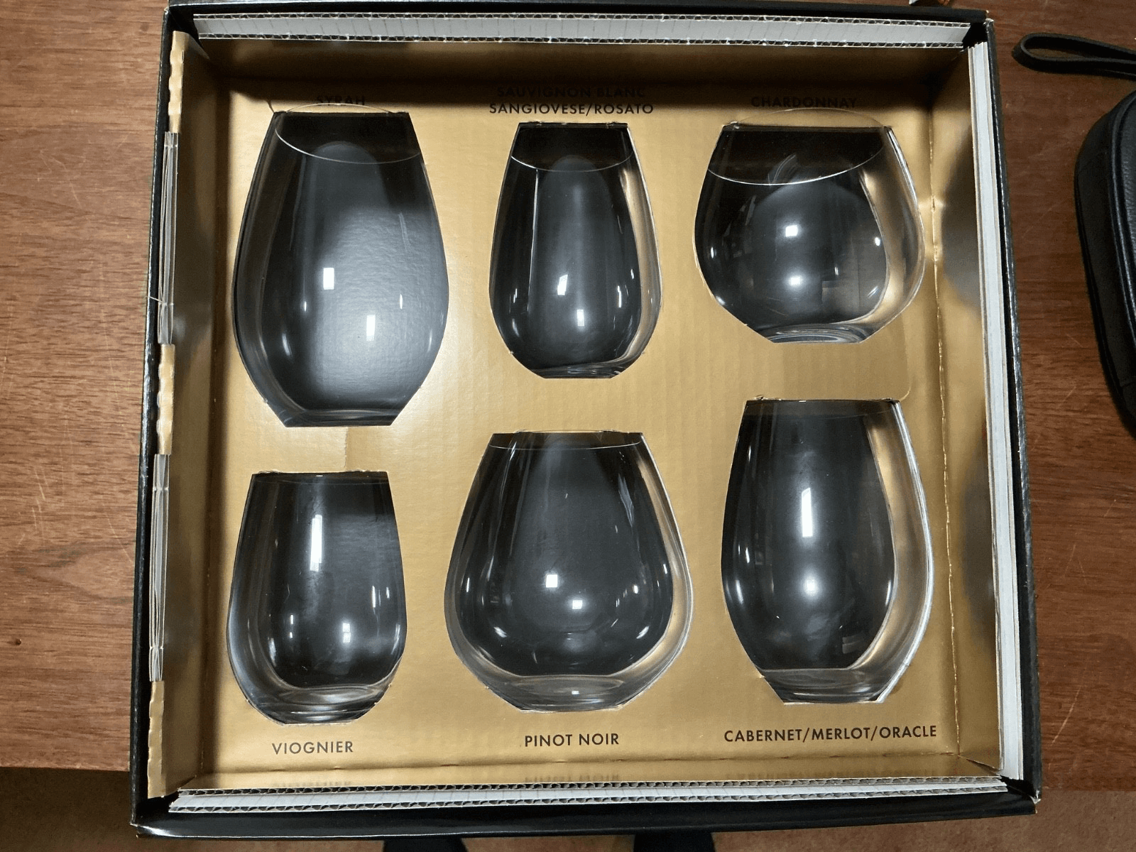 Riedel Crystal O Collection Stemless Spirit Wine Glasses Set of 6 Different NIB
